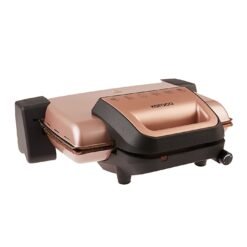 Karaca Rosegold Granite Grill & Toaster – 1800W, 6-Slice, Non-Stick & Washable, 153.06.11.0287