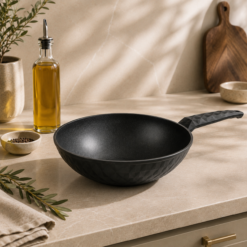 Karaca BioDiamond Antibacterial Handle Induction Base Wok Pan 28 cm, 153.03.08.0420