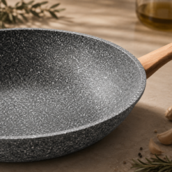 Alternative view of Karaca Silver Stone Bio Granite Wok Pan 28 cm, 153.03.07.1387