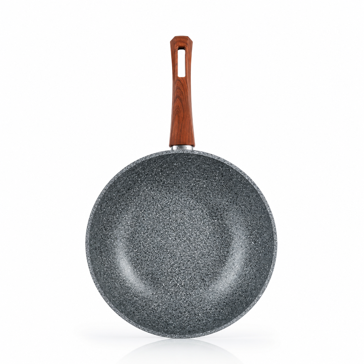 Karaca Silver Stone Bio Granite Wok Pan 28 cm, 153.03.07.1387 3 Karaca Silver Stone Bio Granite Wok Pan 28 cm, 153.03.07.1387 - Image 3