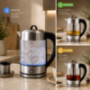 Karaca Inox Herbal Tea Maker & Electric Kettle – 1.7L, LED & Stainless Steel, 153.01.06.4887 7 153.01.06.4887 1
