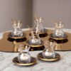Karaca Lacin 18Pcs Tea Set 120ML, 153.03.05.0089