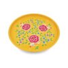 Karaca 3rd Culture Bird Yellow Round Tray, 153.03.05.0203