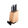 Karaca Teton 6Pcs Knife Set [20cm Bread Knife - 13cm Slicing Knife - 20cm Chef Knife - 9cm Paring Knife - 20cm Chopping Knife - Knife Stand, 153.03.06.1414