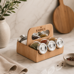 Karaca Casa 7-Piece Spice Rack Spice Set, 153.03.06.1530