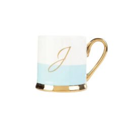 Karaca Porcelain 330ML Mug With Letter J, 153.03.06.1617