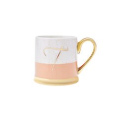 Karaca Porcelain 330ML Mug With Letter T, 153.03.06.1626