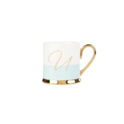 Karaca Porcelain 330ML Mug With Letter U, 153.03.06.1627