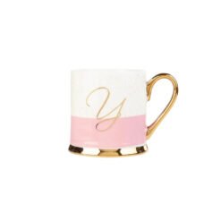 Karaca Porcelain 330ML Mug With Letter Y, 153.03.06.1629