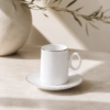 Karaca Snow 6-Piece Coffee Cup Set 80 ml, 153.03.06.2288
