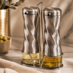 Alternative view of Karaca Tottori Inox 2-Piece Stand Oil & Vinegar Dispenser – 260 ml, 153.03.06.4726