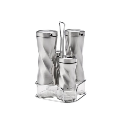 Karaca Tottori Inox Glass Salad Set, 153.03.06.4727