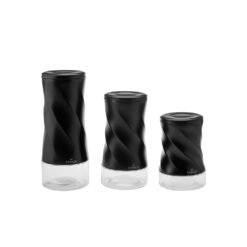 Karaca Tottori Black Vacuum Glass Storage Container S-M-L, 153.03.06.4737