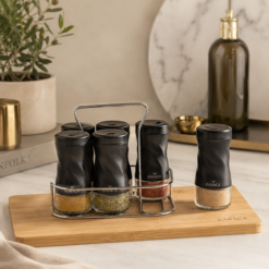Karaca Tottori 7-Piece Rectangular Spice Set, 153.03.06.4742