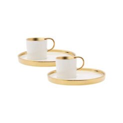 Karaca Levin Coffee Cup Set of 2 People With Presentation 100ML, 153.03.06.4885