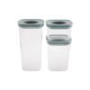 Karaca Vendi 3Pcs Vacuum Lid Storage Container 500ML - 1100ML - 1700ML, 153.03.06.6126