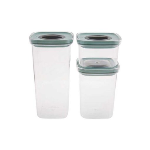 Karaca Vendi 3Pcs Vacuum Lid Storage Container 500ML - 1100ML - 1700ML, 153.03.06.6126