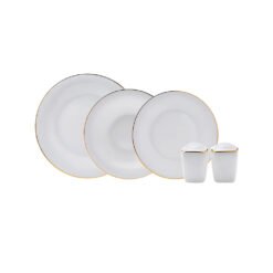 Karaca Fine Pearl Bonnie Dinner Set of 18Pcs For 6 Person, 153.03.06.7955
