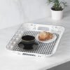 Karaca Roby Black And White Rectangular Tray 45cm, 153.03.06.9199