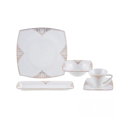 Karaca Fine Pearl Alchemist Pearl Breakfast Set of 26Pcs For 6 Person, 153.03.07.5695