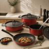 Karaca BioDiamond Pro Induction Cookware Set Japanese Red ? 7 Pieces, 153.03.07.8092 7 Karaca BioDiamond Pro Induction Cookware Set Japanese Red ? 7 Pieces, 153.03.07.8092 - Image 3