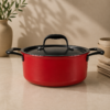 Karaca BioDiamond Pro Induction Cookware Set Japanese Red ? 7 Pieces, 153.03.07.8092 9 Karaca BioDiamond Pro Induction Cookware Set Japanese Red ? 7 Pieces, 153.03.07.8092 - Image 5