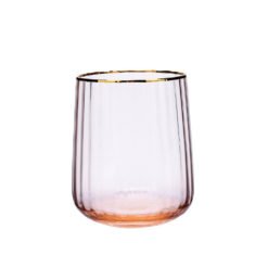 Karaca Misty Line Glass Water Cup Orange, 153.03.07.8646