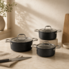 Karaca BioDiamond Pro 6-Piece Non-Stick Induction Cookware Set, 153.03.07.9035 8 Karaca BioDiamond Pro 6-Piece Non-Stick Induction Cookware Set, 153.03.07.9035 - Image 3