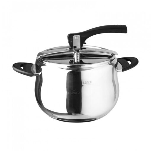 Karaca Retro Stainless Steel Induction Based Pressure Cooker 6L, 153.03.07.9106