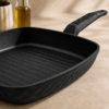 Karaca BioDiamond Antibacterial Handle Induction Base Grill Pan 28 cm, 153.03.08.0421 - Image 2