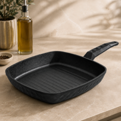 Karaca BioDiamond Antibacterial Handle Induction Base Grill Pan 28 cm, 153.03.08.0421