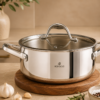 Karaca 3Ply PowerSteel 316+ Stainless Steel Pot 24 cm, 153.03.08.0551 - Image 2