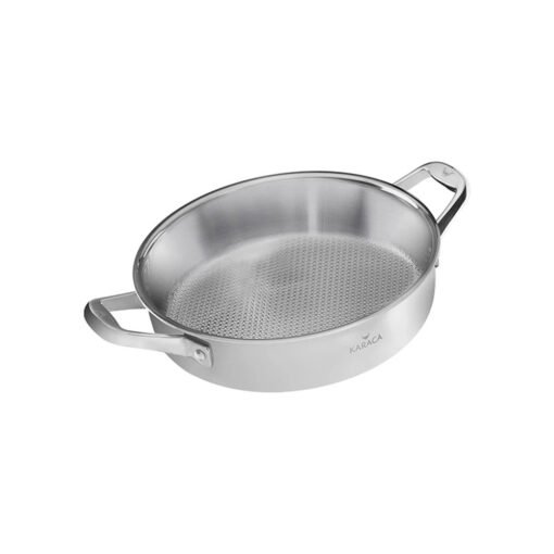 Karaca 3Ply Powersteel 316+ Steel Induction Based Rice/Karniyarik Pot 26cm - 4L, 153.03.08.0553