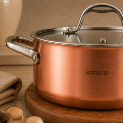 Alternative view of Karaca 3Ply PowerSteel 316+ Stainless Steel Induction Base Copper Pot 24 cm, 153.03.08.0568