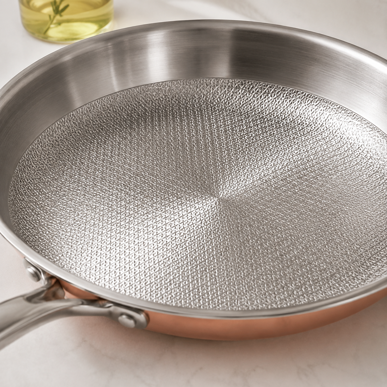 Karaca PowerSteel 3-Ply 316+ Stainless Steel Copper Frying Pan 30 cm – 2.6 L, 153.03.08.0574 5 Karaca PowerSteel 3-Ply 316+ Stainless Steel Copper Frying Pan 30 cm – 2.6 L, 153.03.08.0574 - Image 5