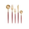 Karaca Cutlery Set 60Pcs New Lydia, Red, 153.03.08.0634