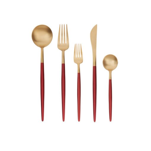 Karaca Cutlery Set 60Pcs New Lydia, Red, 153.03.08.0634