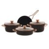 Karaca Bio Diamond Power Rose Gold - 7Pcs Cookware Set, 153.03.08.1257