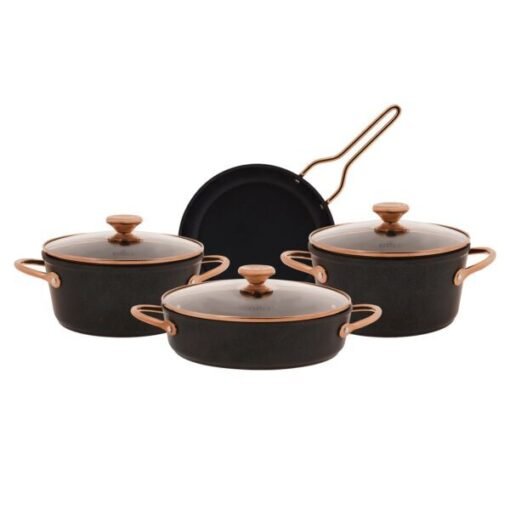 Karaca Bio Diamond Power Rose Gold - 7Pcs Cookware Set, 153.03.08.1257