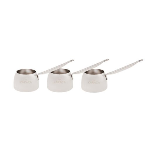 Karaca Granada Hedge 3Pcs Steel Coffee Pot Set, For up to 3-4 cups, 153.03.08.1469