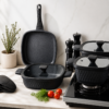 Karaca BioDiamond Cast Iron Square Cookware Set – 7 Pieces, 153.03.08.1853 - Image 3