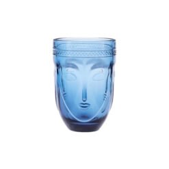 Karaca Visage Soft Drink Glass Blue 340ML, 153.03.08.2415