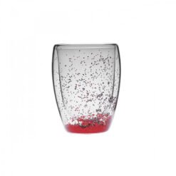 Karaca Pia Red Glitter Water Glass 350ML, 153.03.08.2429