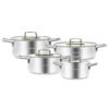 Karaca Arya Induction Based - 8Pcs Steel Cookware Set [Green], 153.03.08.2648