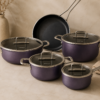 Karaca Mastermaid BioDiamond Cookware Set Grape Purple – 9 Pieces, 153.03.08.2882 10 153.03.08.2882 2