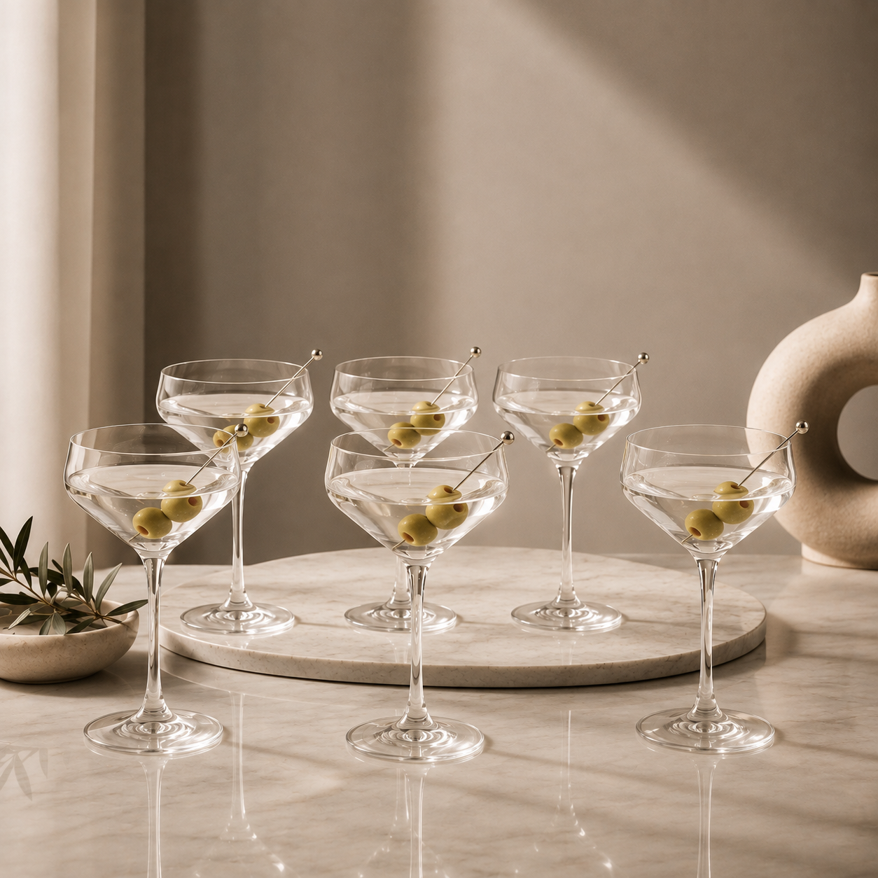 Karaca Even 6-Piece Transparent Martini Glass Set – 235 ml, 153.03.08.3201 3 Karaca Even 6-Piece Transparent Martini Glass Set – 235 ml, 153.03.08.3201 - Image 3