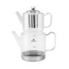 Karaca Dora Borosilicate Glass Teapot XL, 2L Drinker + 1L Teapot + Teapot LID, 153.03.08.3329