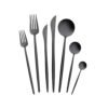 Karaca Jupiter 84Pcs Cutlery Set With Box, Shiny Black, 153.03.08.4579