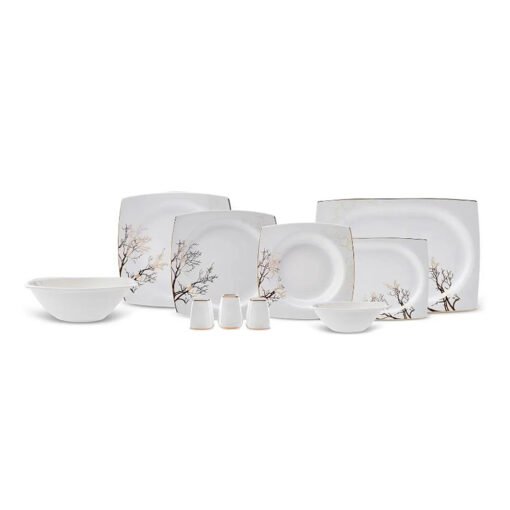 Karaca Autumn New Bone Dinner Set of 57Pcs For 12 Person, 153.03.08.4906
