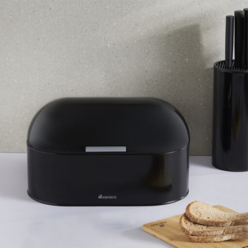 Karaca Dustin Bread Box Black - [33.5x18x19.5cm], 153.03.09.0058